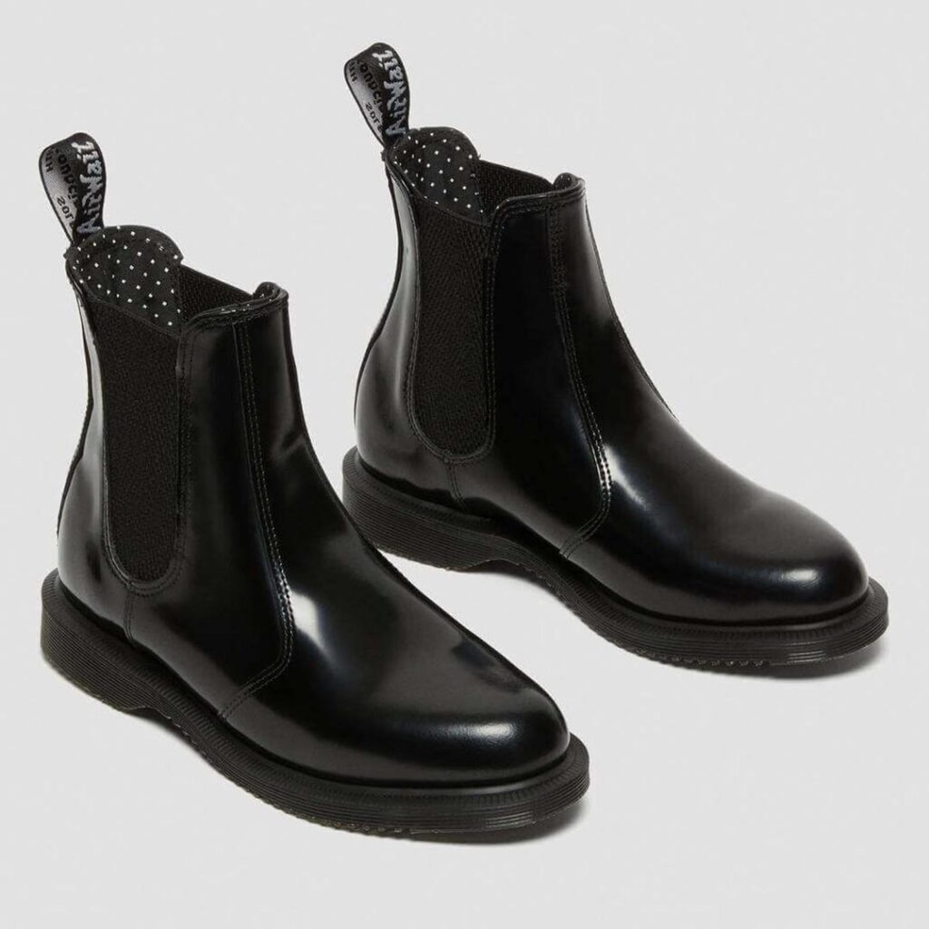 Botas Chelsea flora de cuero - WOMEN