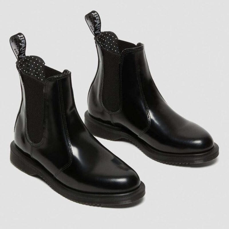 Botas Chelsea flora de cuero - WOMEN