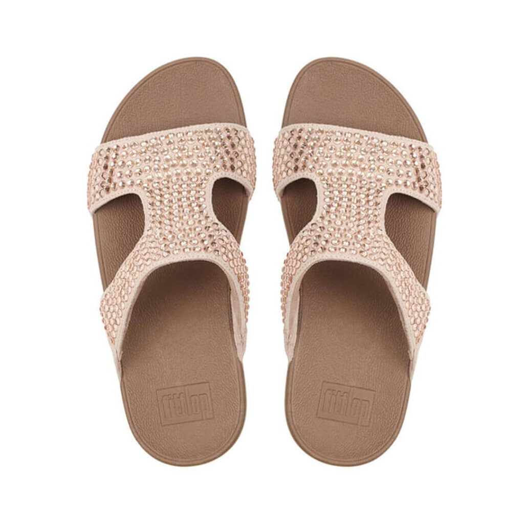 Sandalias Glitzie Slide - Nude