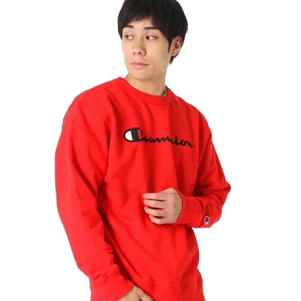 Powerblend Men’s Crew Script Logo Sweatshirt
