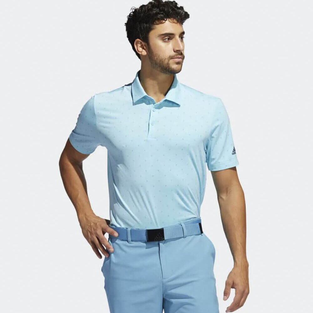 Ultimate 365 Printed Golf Polo - Hazy Sky  Hazy Blue
