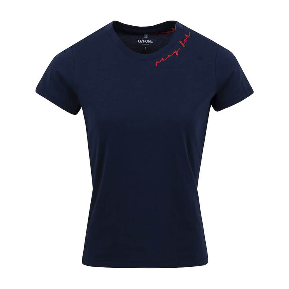 Womens Pray For Birdies Tee Twilight