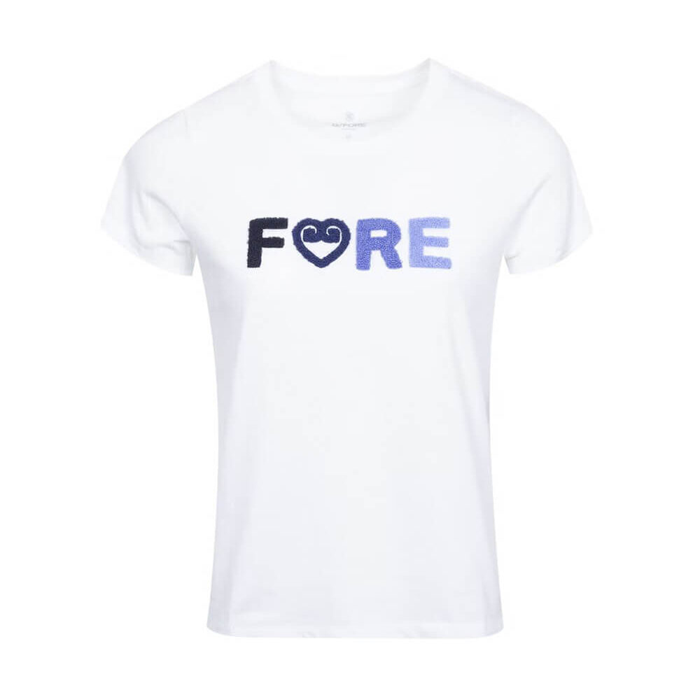 Womens Fore Heart Gs Tee Snow