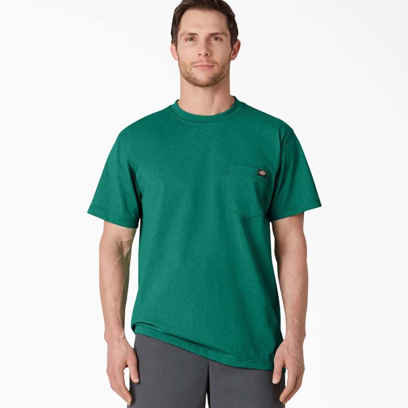 Heavyweight Heathered Short Sleeve Pocket T-Shirt